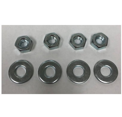 H4NW1/4, 4 Nuts & 4 Washers, Stainless Steel, 1/4"